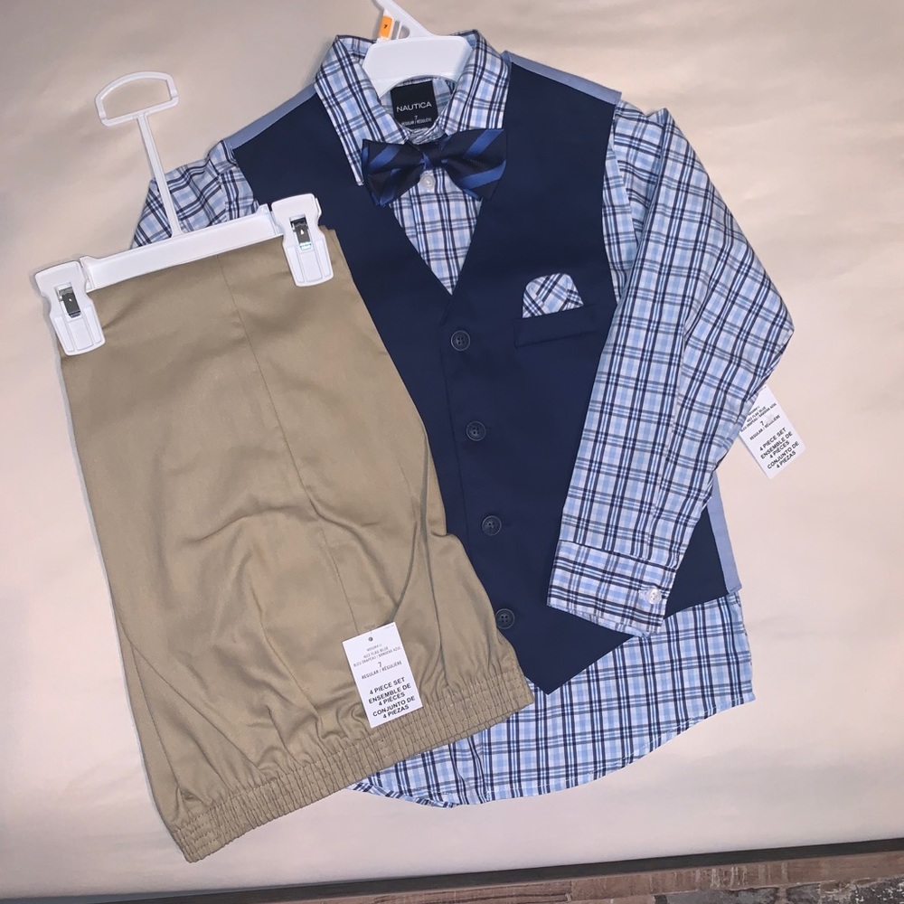 4pc Nautica Vest Set